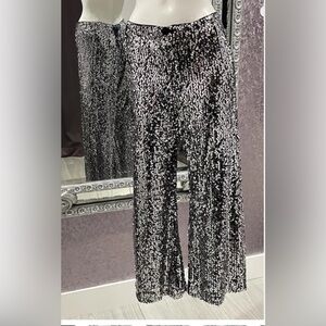 ANTHROPOLOGIE MAEVE COLETTE Sequin Lined Cropped Pant NWT 28